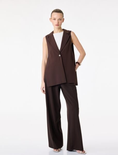 Koton Kahverengi Yelek 6Sak20045Uw Kahverengi - 42