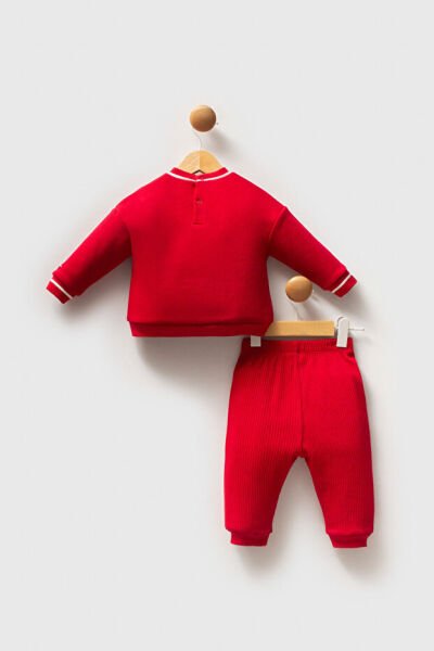 U.S.Polo Assn Kız Bebek 2 li Takım 6-9 - Kırmızı