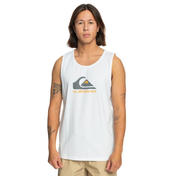 Quiksilver Comp Logo Tank Erkek Tişört Beyaz - M
