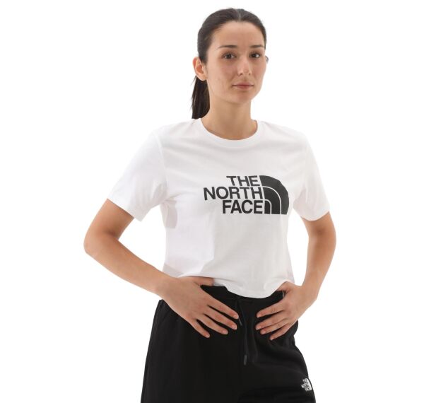 The North Face W Ss Easy Relaxed Cropped Tee Kadın T-Shirt Pembe - S