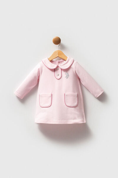 U.S.Polo Assn Kız Bebek Pike Elbise