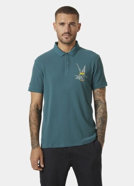 HELLY HANSEN HP Race Sailing Erkek Polo T-Shirt Yeşil - M