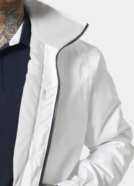 HELLY HANSEN Crew Hooded Midlayer Sailing Erkek Mont Beyaz - S