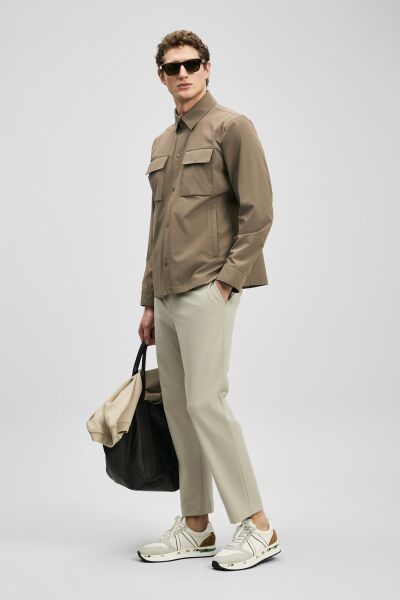 Lufian Flex Erkek Gömlek Ceket 111120072 TOPRAK - 54