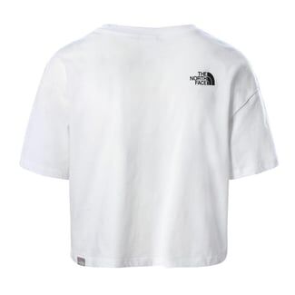 The North Face W Ss Easy Relaxed Cropped Tee Kadın T-Shirt Beyaz - XS