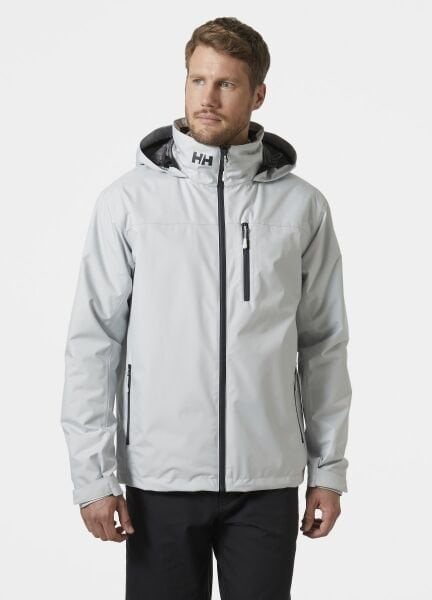 HELLY HANSEN Crew Hooded Midlayer Sailing Erkek Mont Gri - M