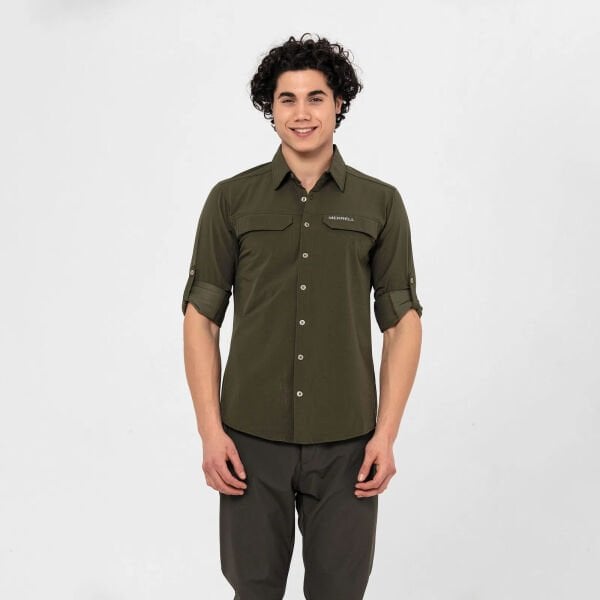 MERRELL Gusto Erkek Gömlek Haki - XL