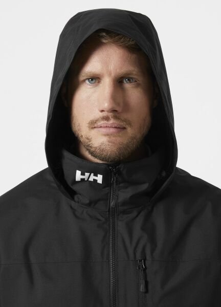 HELLY HANSEN Crew Hooded Midlayer Sailing Erkek Mont Siyah - XXXXXL