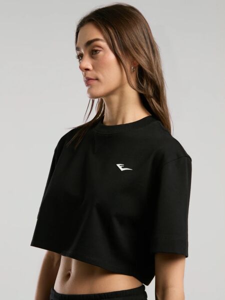 Ever Classics Wmn Comfort Kadın Crop Tişört TW0031 Siyah - L