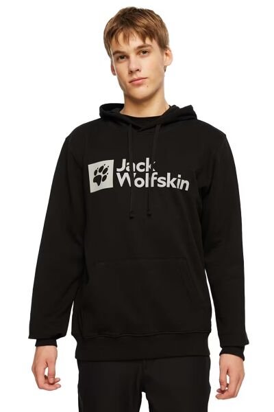 Jack Wolfskin ARTHUR HOODY M Erkek Sweatshirt Siyah - L