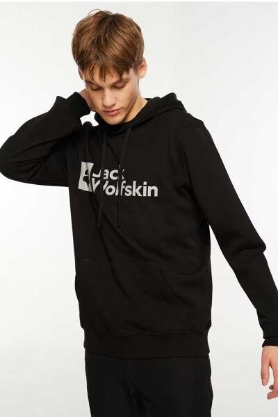 Jack Wolfskin ARTHUR HOODY M Erkek Sweatshirt Siyah - L