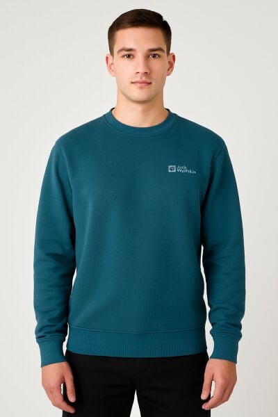 Jack Wolfskin MARK SWEAT M Erkek Sweatshirt Yeşil - L