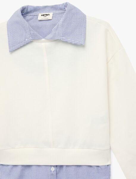 Koton Ekru Sweatshirt 6Skg10007Ak Ekru - 9-10