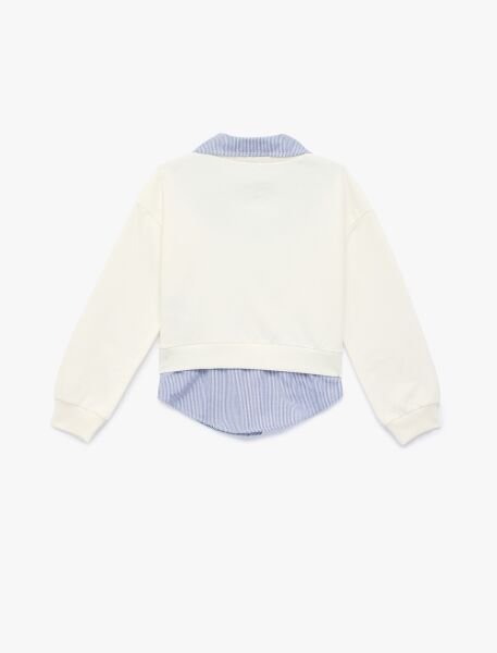 Koton Ekru Sweatshirt 6Skg10007Ak Ekru - 9-10