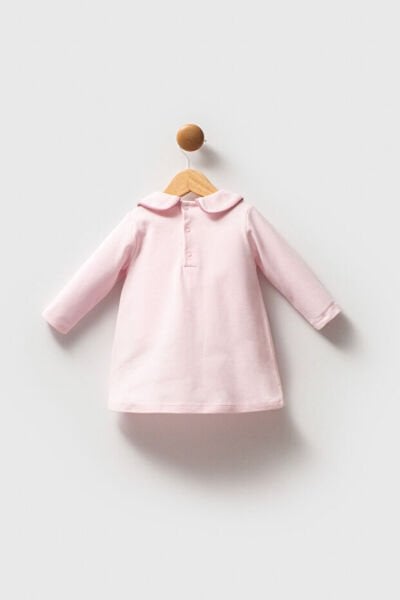 U.S.Polo Assn Kız Bebek Pike Elbise 6-9 - Pembe