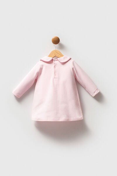 U.S.Polo Assn Kız Bebek Pike Elbise 6-9 - Pembe