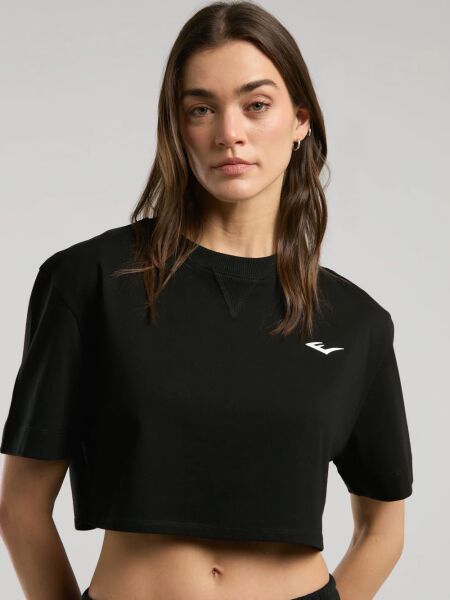 Ever Classics Wmn Comfort Kadın Crop Tişört TW0031 Siyah - L
