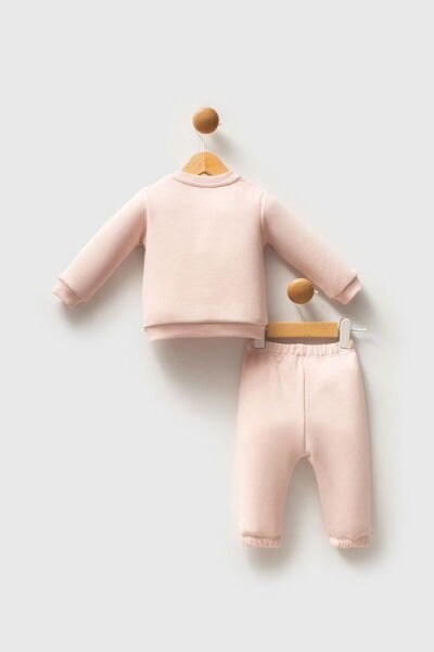 U.S.Polo Assn Kız Bebek 2 li Takım 6-9 - Pudra