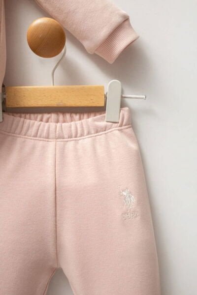 U.S.Polo Assn Kız Bebek 2 li Takım 6-9 - Pudra