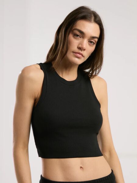 Ever Relaxed Rib Kadın Thick-Strapped Atlet TW0024 Siyah - L