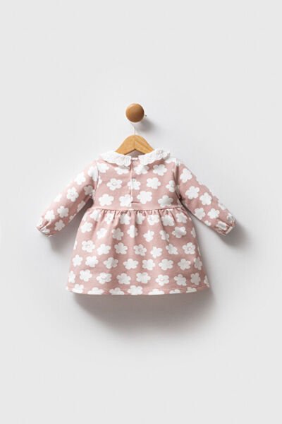 U.S.Polo Assn Kız Bebek Elbise 6-9 - Pudra