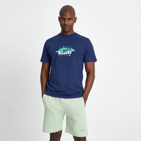 Ellesse Erkek T-shirt M-EM184 Lacivert - XXL