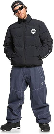 Quiksilver PUFF THE DRAGON Erkek Mont Siyah - L