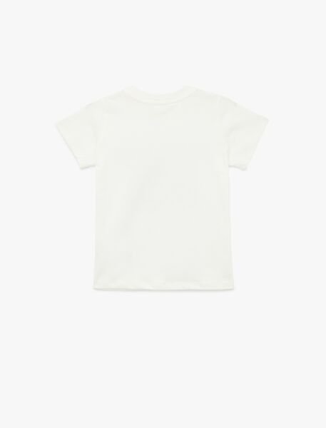 Koton Ekru Tişört 6Skg10036Ak Ekru - 9-10