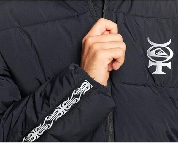 Quiksilver PUFF THE DRAGON Erkek Mont Siyah - XL