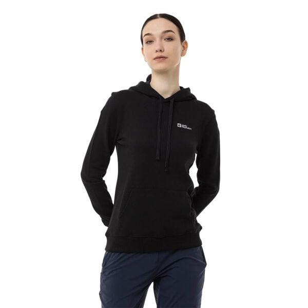 Jack Wolfskin ALICE HOODY W Kadın Sweatshirt Siyah - L