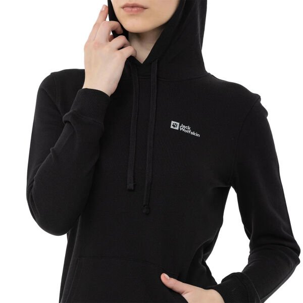 Jack Wolfskin ALICE HOODY W Kadın Sweatshirt Siyah - L
