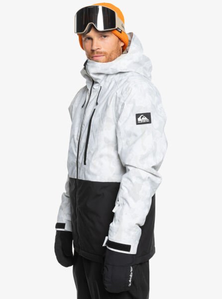 Quiksilver MISSION PRINTED BLOCK JK Erkek Mont Beyaz - S