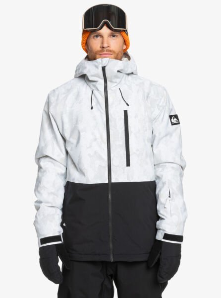 Quiksilver MISSION PRINTED BLOCK JK Erkek Mont Beyaz - S