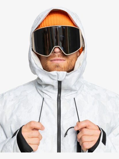 Quiksilver MISSION PRINTED BLOCK JK Erkek Mont Beyaz - S