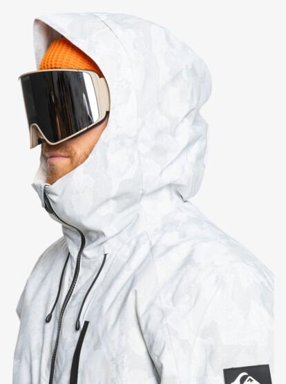 Quiksilver MISSION PRINTED BLOCK JK Erkek Mont Beyaz - S
