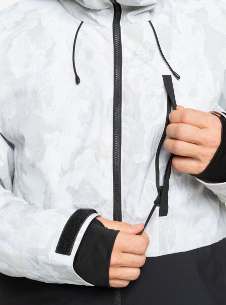 Quiksilver MISSION PRINTED BLOCK JK Erkek Mont Beyaz - S