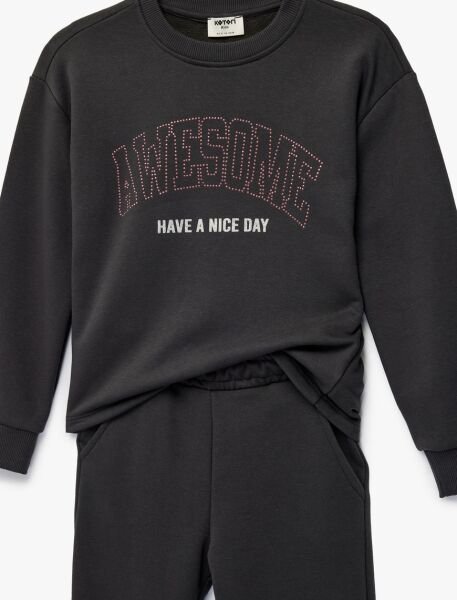 Koton Antrasit Eşofman Takım 6Skg10279Ak Antrasit - 9-10