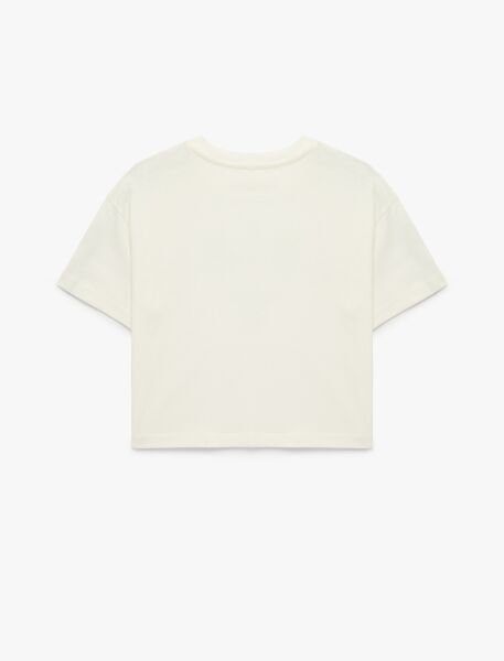 Koton Ekru Tişört 6Skg10042Ak Ekru - 9-10