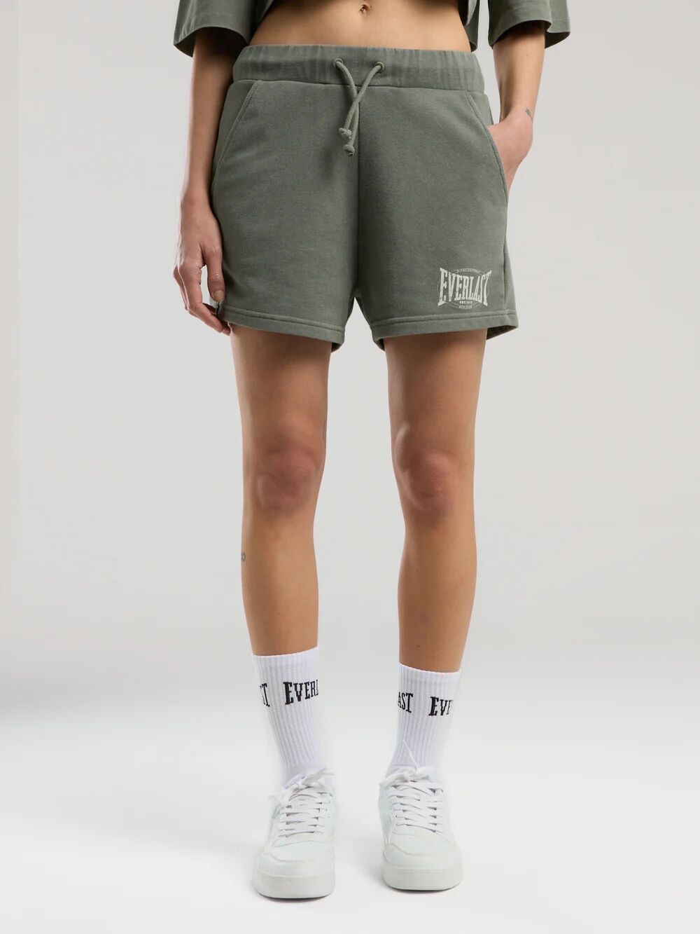 Everlast Authentic Boxing Wmn Kadın Şort TW0012 Haki - M