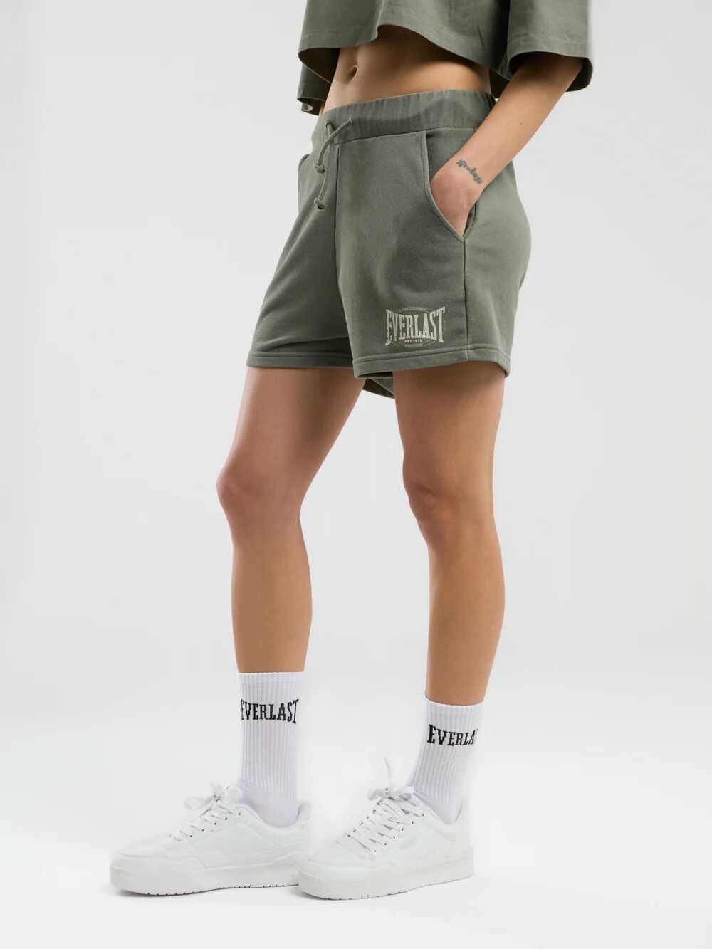 Everlast Authentic Boxing Wmn Kadın Şort TW0012 Haki - L