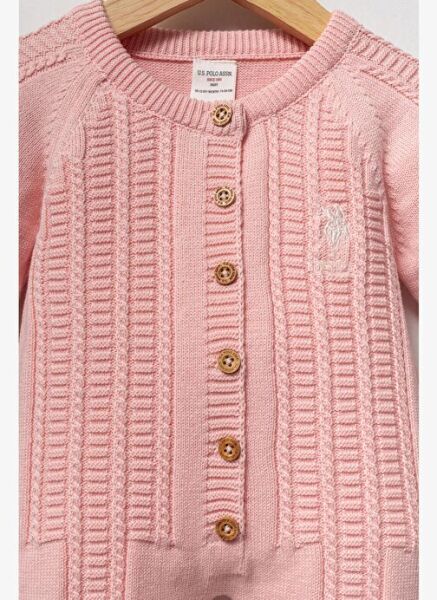 U.Spolo Kız Bebek Tulum 9-12 - Pembe