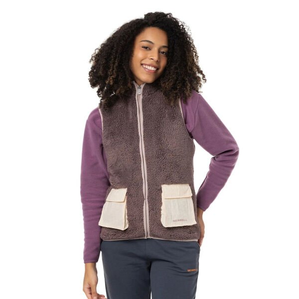 MERRELL Jen Kadın Polar Yelek Kahverengi - XS