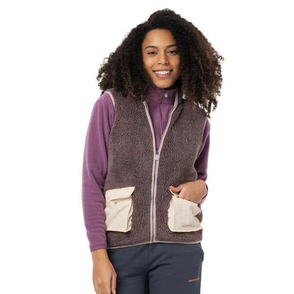 MERRELL Jen Kadın Polar Yelek Kahverengi - XS
