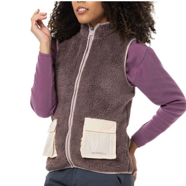 MERRELL Jen Kadın Polar Yelek Kahverengi - XS