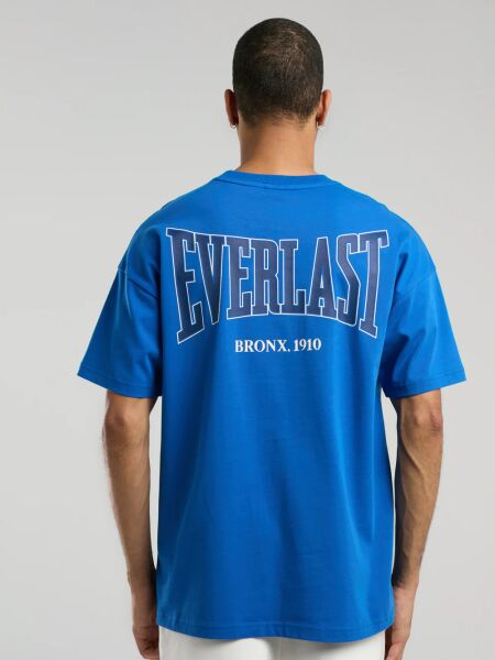 Ever Classics Oversize Arkası Baskılı Erkek Tişört TM0048 İndigo - S