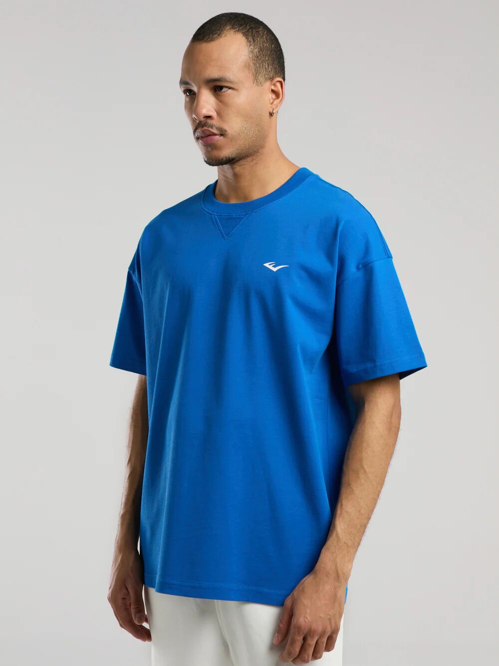 Ever Classics Oversize Arkası Baskılı Erkek Tişört TM0048 İndigo - M