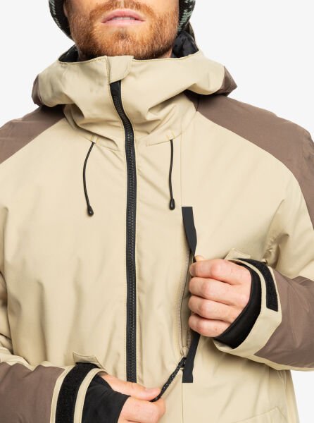 Quiksilver MISSION BLOCK JK Erkek Mont Krem - XL