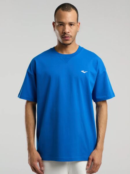 Ever Classics Oversize Arkası Baskılı Erkek Tişört TM0048 İndigo - L