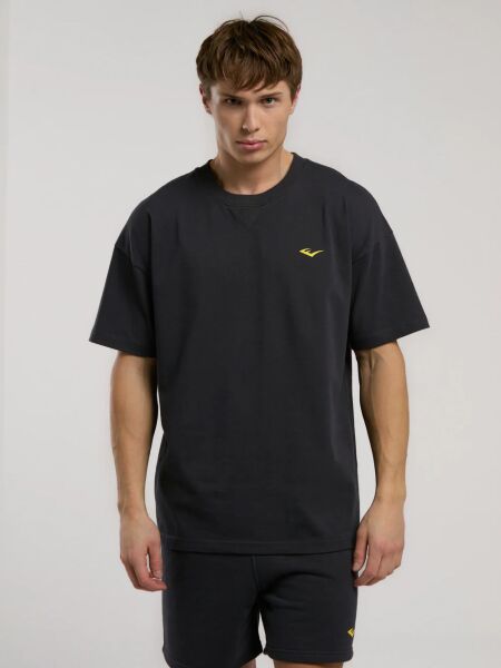 Ever Classics Oversize Arkası Baskılı Erkek Tişört TM0048 Füme - M
