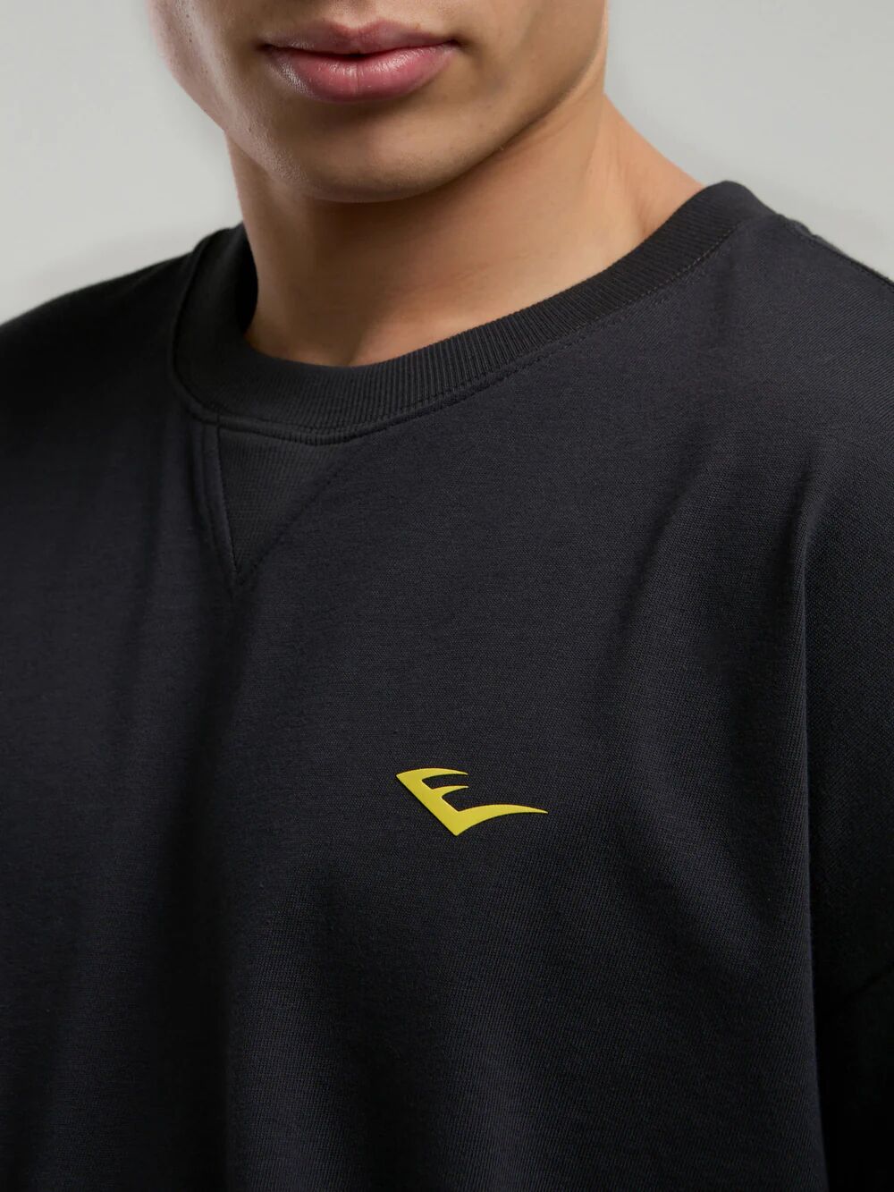 Ever Classics Oversize Arkası Baskılı Erkek Tişört TM0048 Füme - M